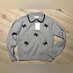 ZARA KIDS BOWS KNIT SWEATER